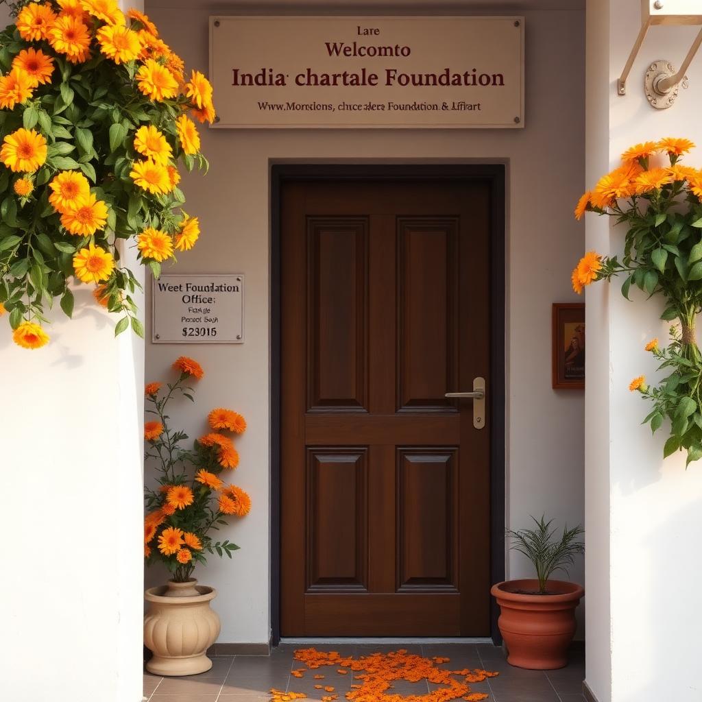 Four Hands Foundation office and community space in Ankleshwar, Gujarat